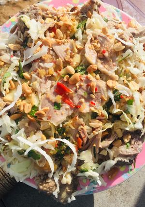 Hình của món Cháo + gỏi vịt.