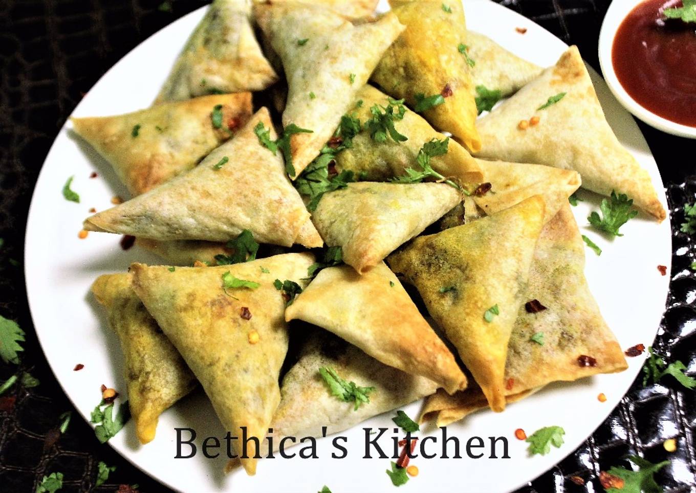Baked Chicken Samosa