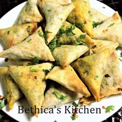 Baked Chicken Samosa A picture of Baked Chicken Samosa.