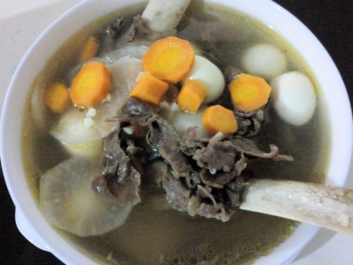 Resep Sup Iga Sayur Lobak, Lezat Sekali