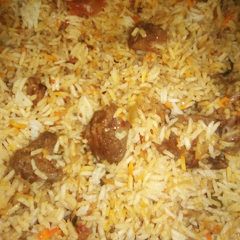 A picture of Mutton biryani recipe.