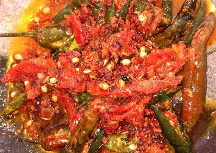 Recipe of Homemade Fried chillies