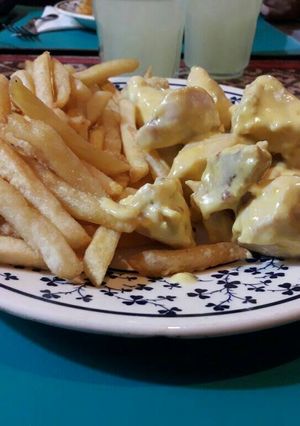 Una foto de Pollo al cheddar