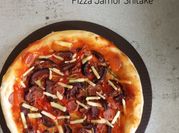Gambar pizza jamur shitake