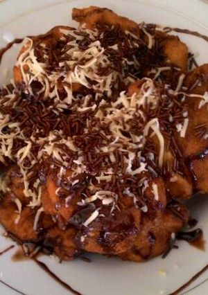 Foto resep Pisang kepok hujan coklat-keju