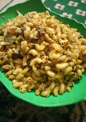 Foto resep Tumis Makaroni Saus Tiram