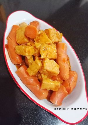 Foto resep Tempe dan Sosis Masak Saus Tomat