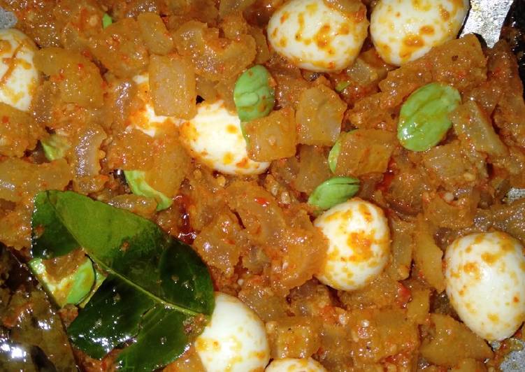Recipe: Delicious Kikil puyuh balado petai