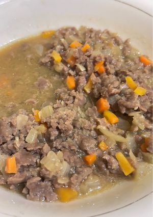 Foto resep Semur kecap daging giling anak