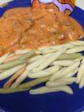 Fusilli con champiñones