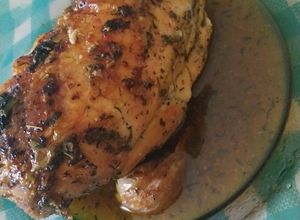 Una foto de Pollo asado al horno