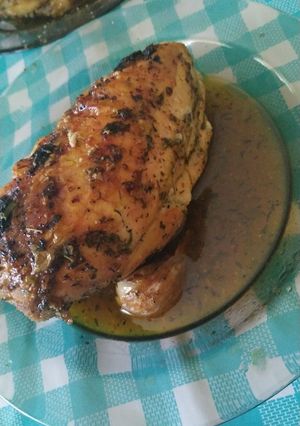 Una foto de Pollo asado al horno