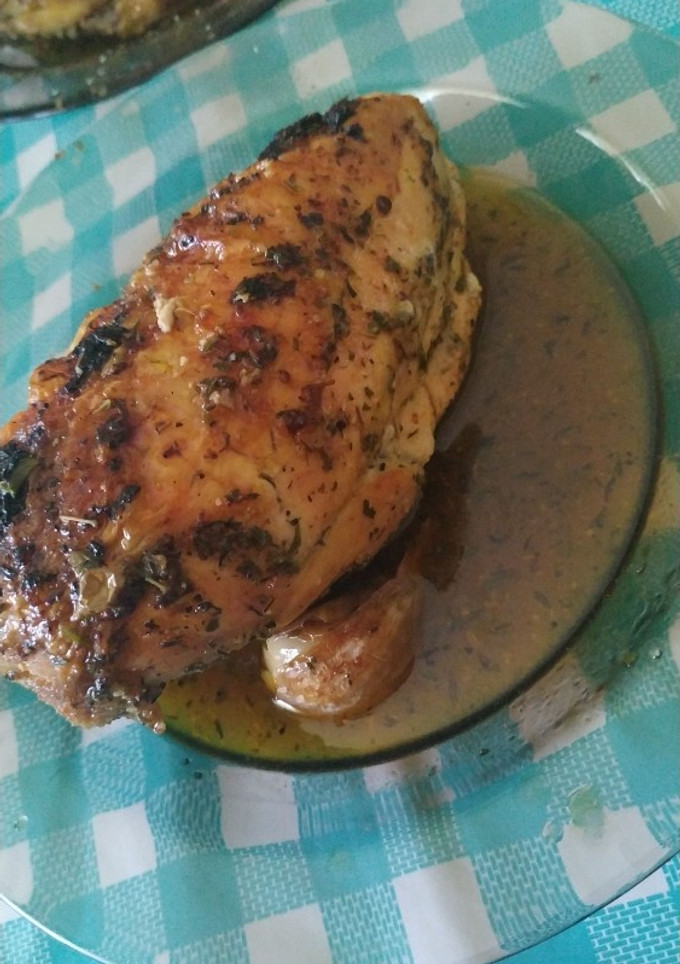 Una foto de Pollo asado al horno