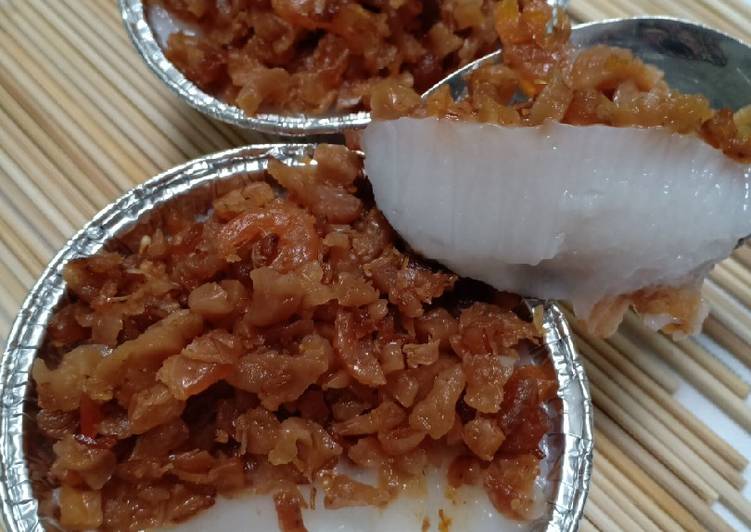 (Seri Cemilan). Ham Pan kue beras ebi tradisional Singkawang