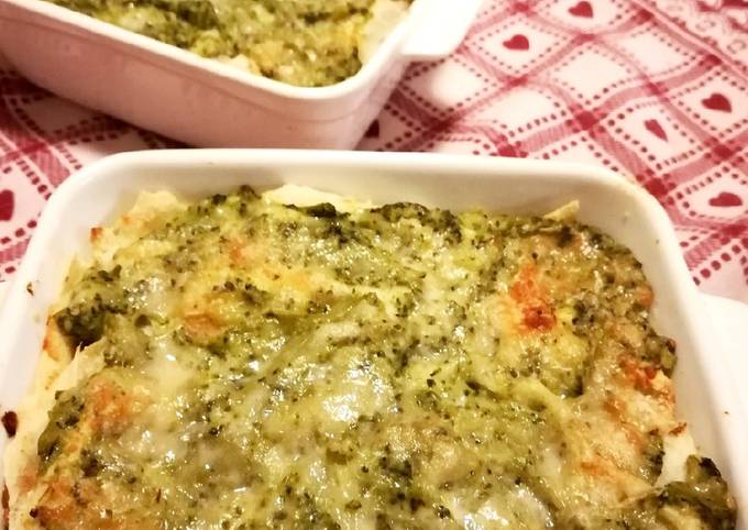 Lasagne di pane carasau con broccoli