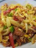 โชลิโซผัดไข่ (แหนมไฮโซ)