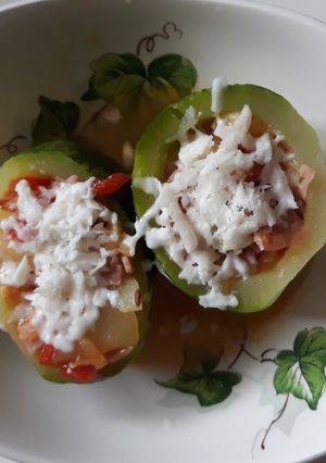Una foto de Zapallito relleno o Zucchini