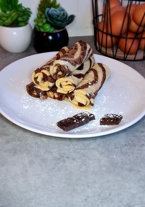 Une photo de Crêpes bicolores