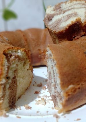 Una foto de Budín de las 20 cucharadas (marmolado) 🩷