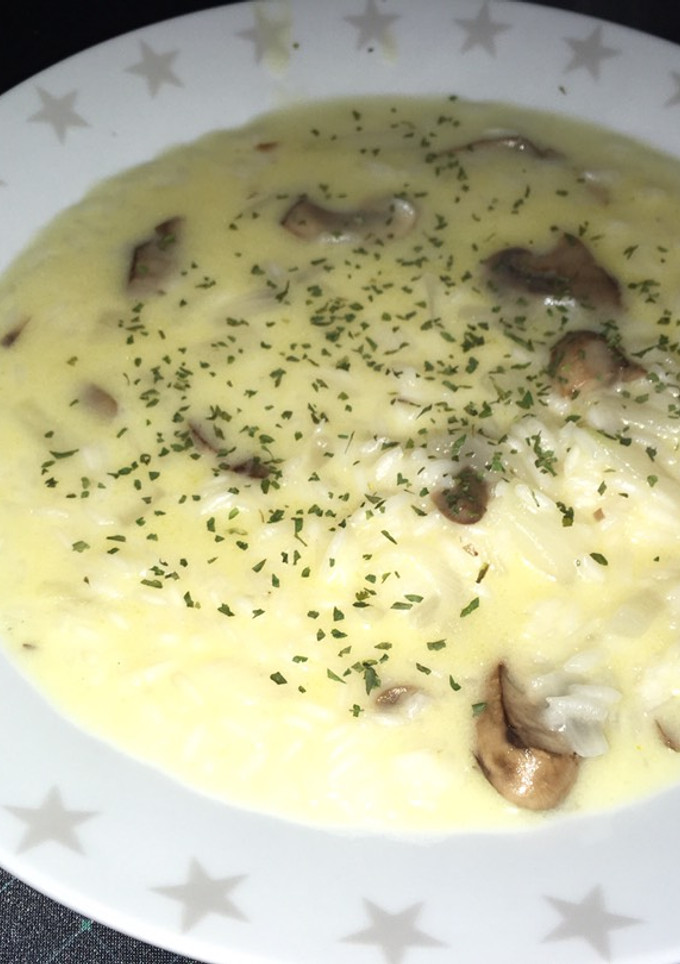 Una foto de Risotto de champiñones