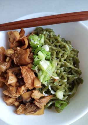 Foto resep Mie Ijo Ayam Jamur