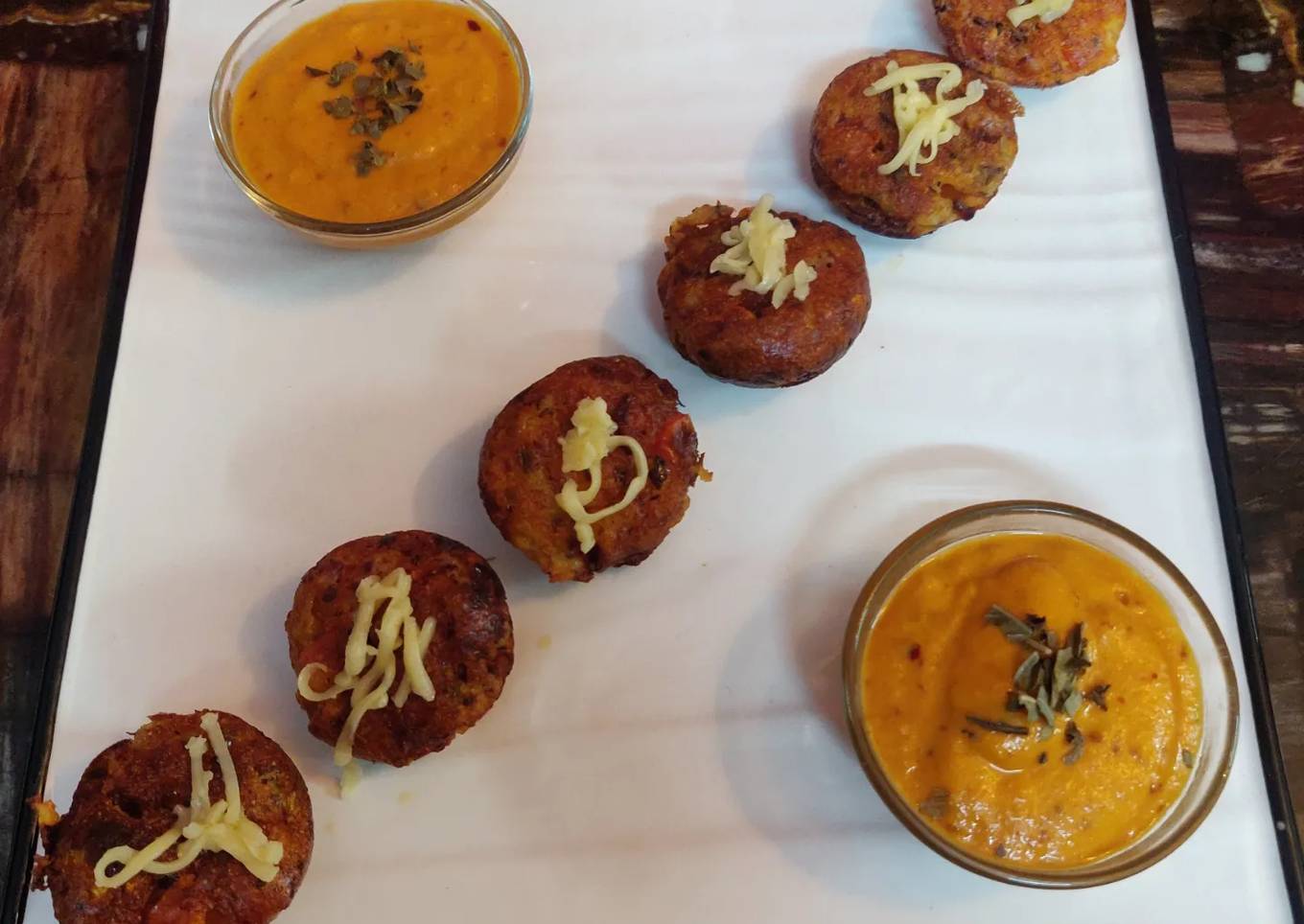 Pizza appe tomato dip