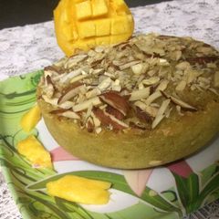 A picture of Sooji Mango Cake.