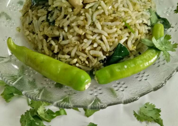 Recipe of Homemade Coconut spinach Rice