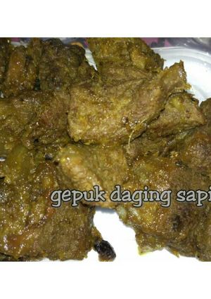Foto resep Gepuk daging sapi