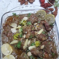 Cream and almond mutton khari made by sidra shahzad A picture of Cream and almond mutton khari made by sidra shahzad.