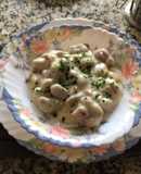 Salsa blanca para ñoquis