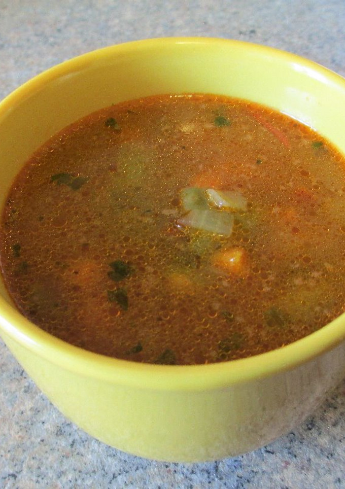Una foto de Sopa de judías verdes con trigo sarraceno- veggie