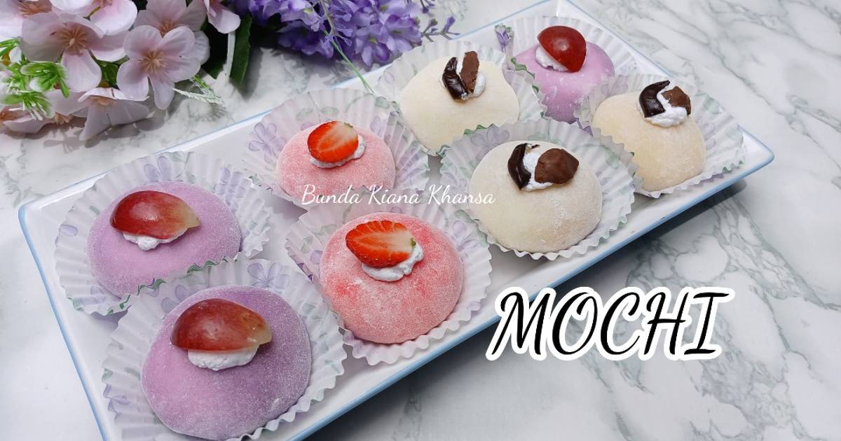 Resep Mochi Buah viral oleh Bunda Kiana Khansa - Cookpad