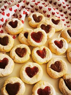 Une photo de Biscuit ❤️ À la confiture ou pâte à tartiner