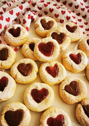Une photo de Biscuit ❤️ À la confiture ou pâte à tartiner