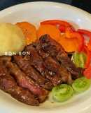 Bò Áp Chảo Sốt BBQ Hàn Quốc