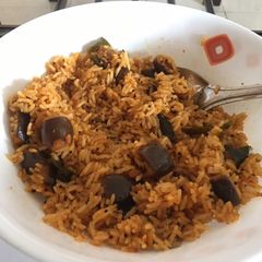 A picture of Vaangi bhaat.