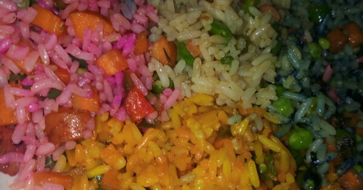 Colorful Fried Rice Recipe by Niey's Cravings - Cookpad