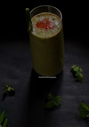 A picture of Smoked Chaas or Dhungadi Chaas.