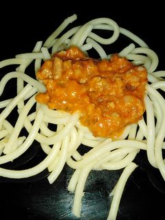 Una foto de Spaghettis Bolognesa