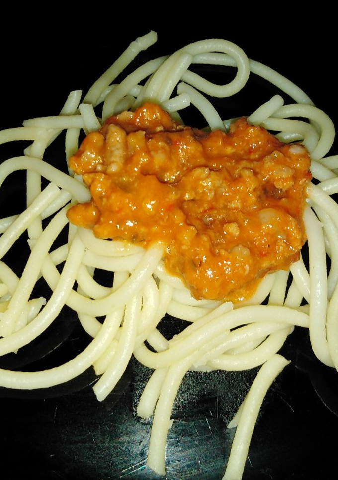 Una foto de Spaghettis Bolognesa