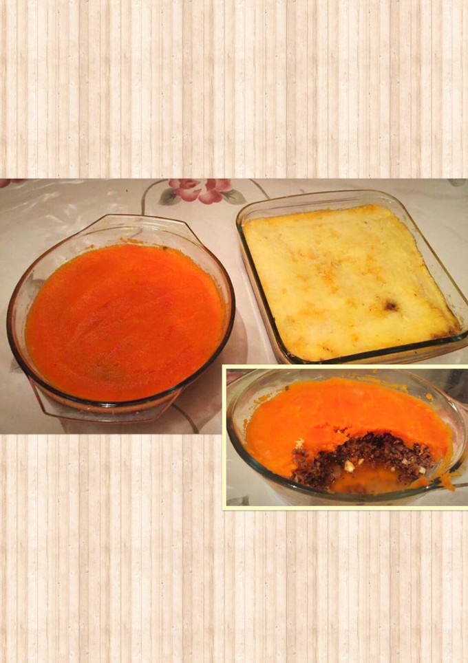 Una foto de Pastel de papa y calabaza bien casero