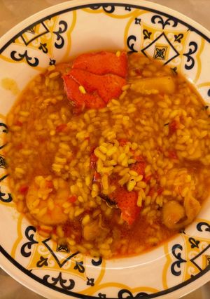 Una foto de Arroz caldoso con bogavante