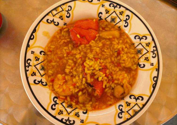 Arroz caldoso con bogavante