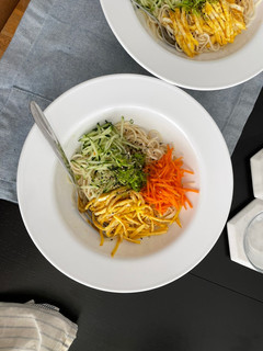 A picture of Cold Sesame Noodle Salad.