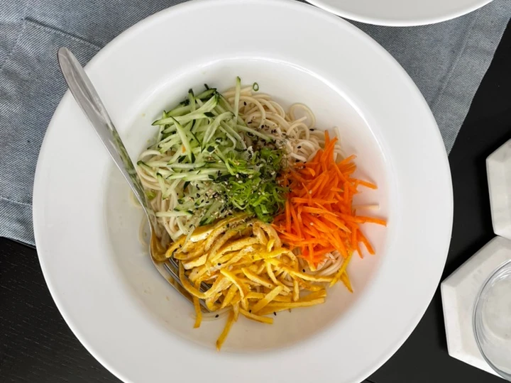 Easy Way Make Recipe Cold Sesame Noodle Salad that is Can Pamper Your Tongue, Addictive}