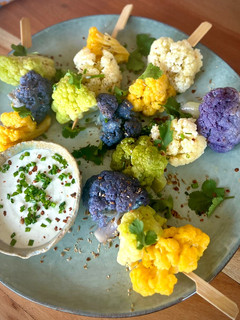 Una foto de Brochetas de Coliflor 🥦