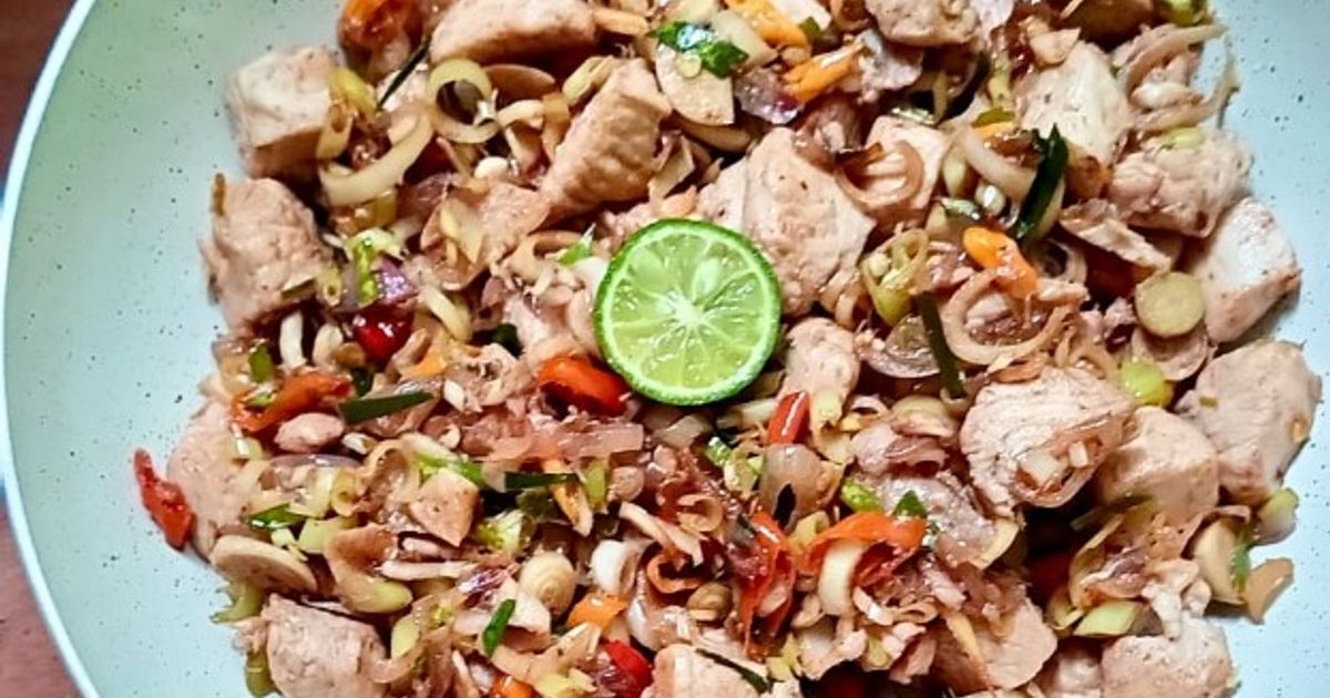 Ayam oseng sambal matah
