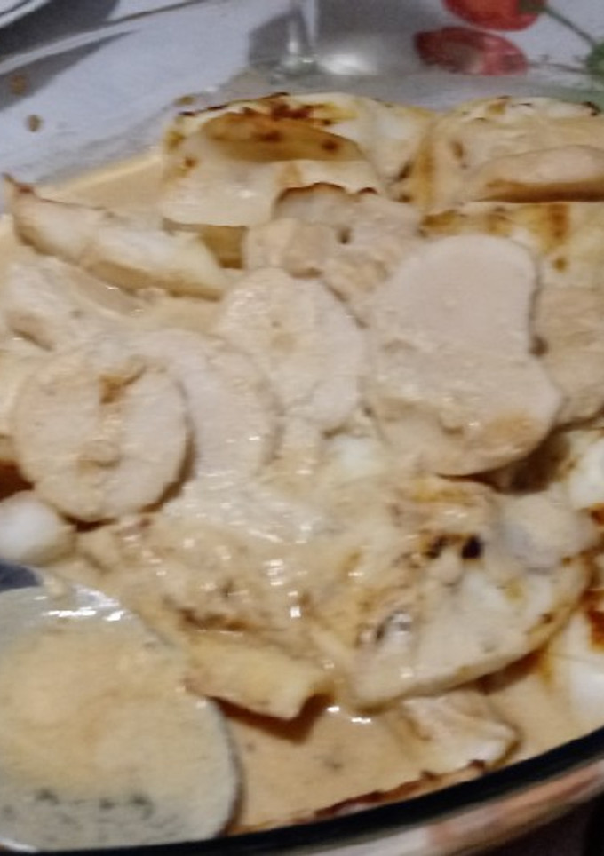 Foto de Lulas Gratinadas com Palmito e Vermout (R. Própria)