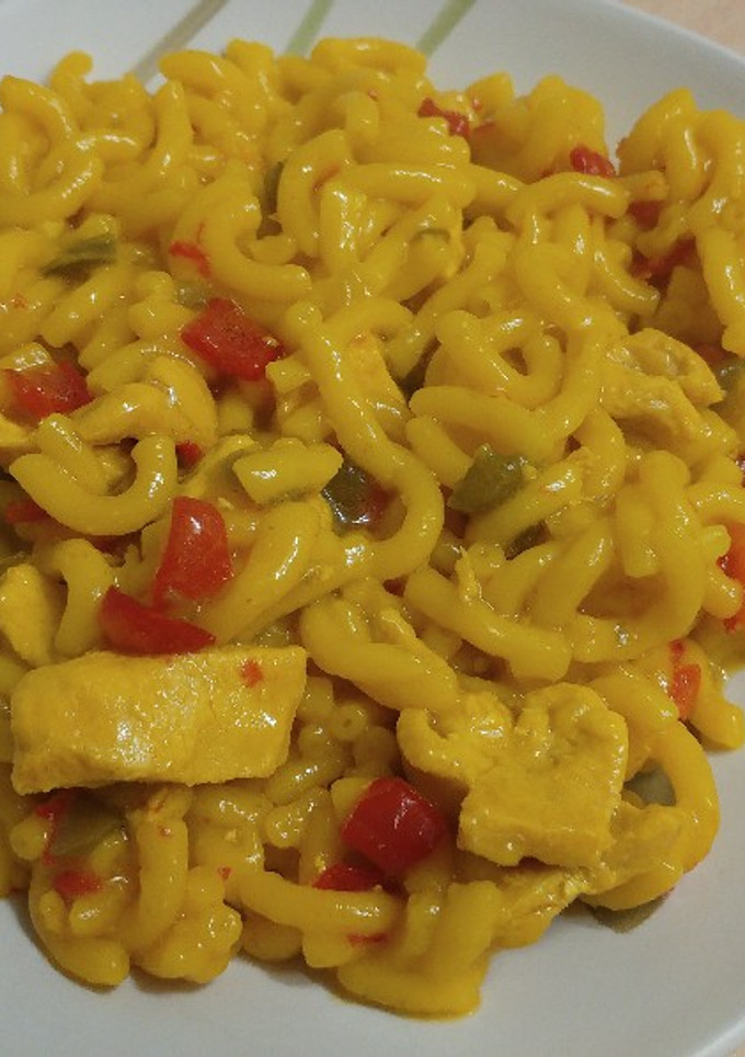 Una foto de Fideuá de pollo en Thermomix